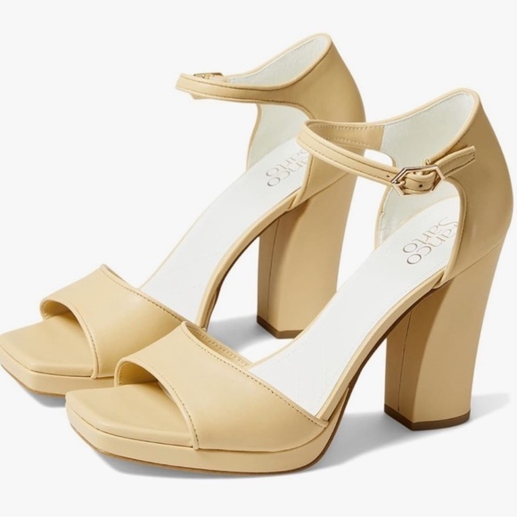 🌸FRANCO SARTO🌸 Dima Beige Leather Ankle Strap
Heeled Sandals Size: 10 - Picture 1 of 13